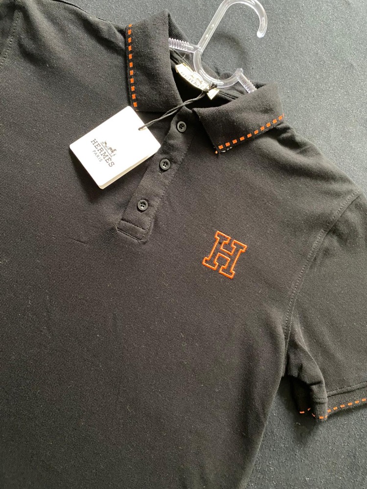HERMES PREMİUM SİYAH POLO YAKA T-SHİRT