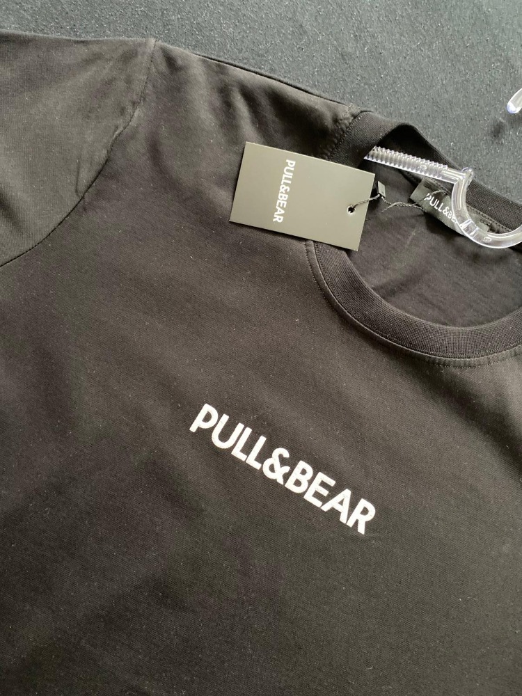 PULL&BEAR SİYAH PREMİUM T-SHİRT 