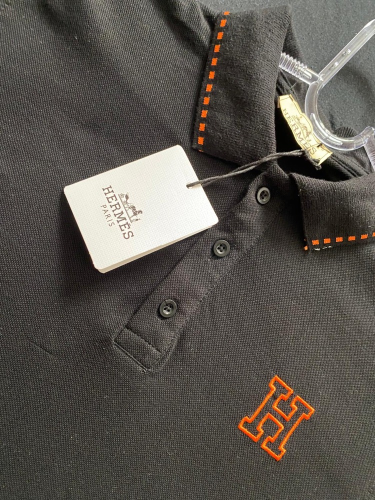 HERMES PREMİUM SİYAH POLO YAKA T-SHİRT