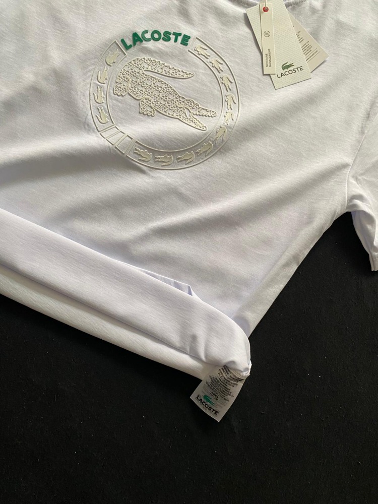 LACOSTE BEYAZ PREMİUM T-SHİRT