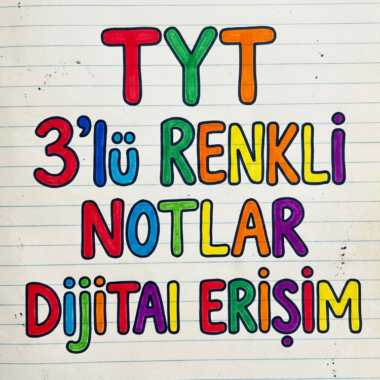 TYT 3'LÜ RENKLİ NOTLAR AVANTAJLI SET - DİJİTAL ERİŞİM