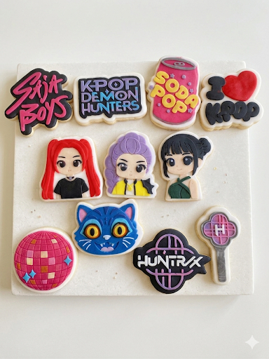 K-pop iblis avcıları temalı butik kurabiye set