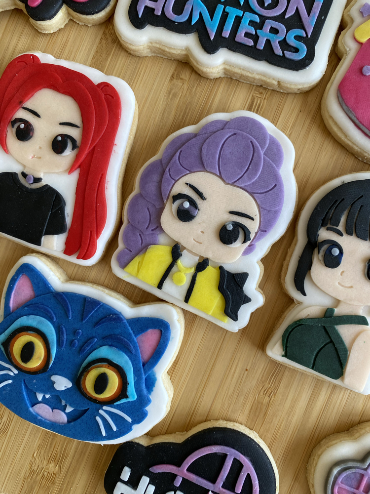 K-pop iblis avcıları temalı butik kurabiye set