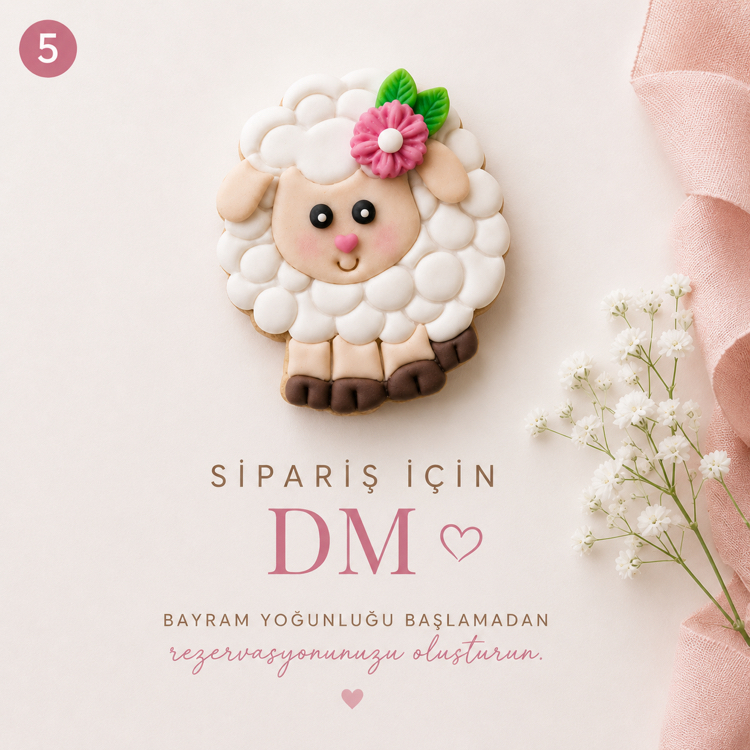 Kuzu kurabiye (10 adet)