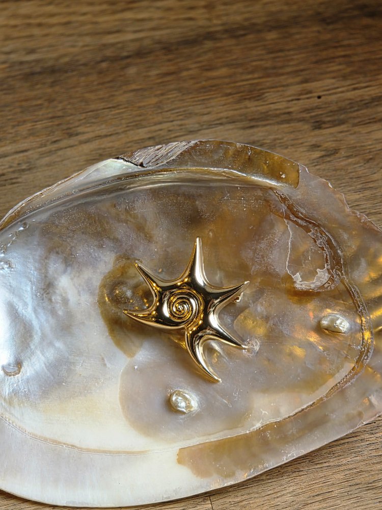 Spiral Sun Brooch
