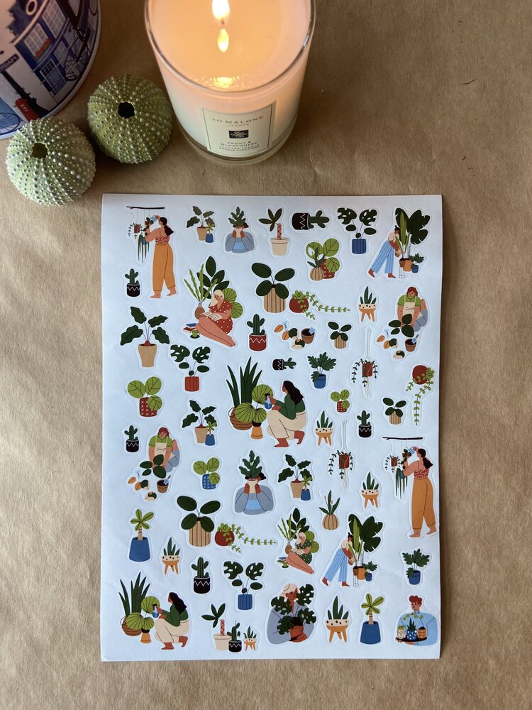 Renkli  cozy stickerlar Grup 1