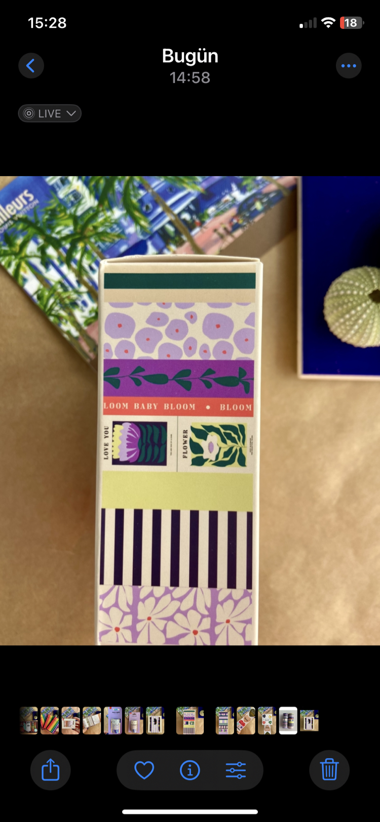 Washi tape seti kutu içinde 