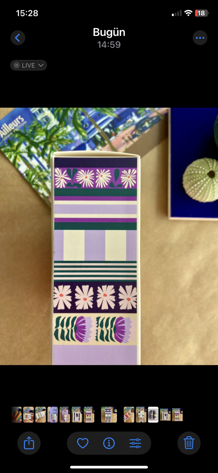 Washi tape seti kutu içinde 