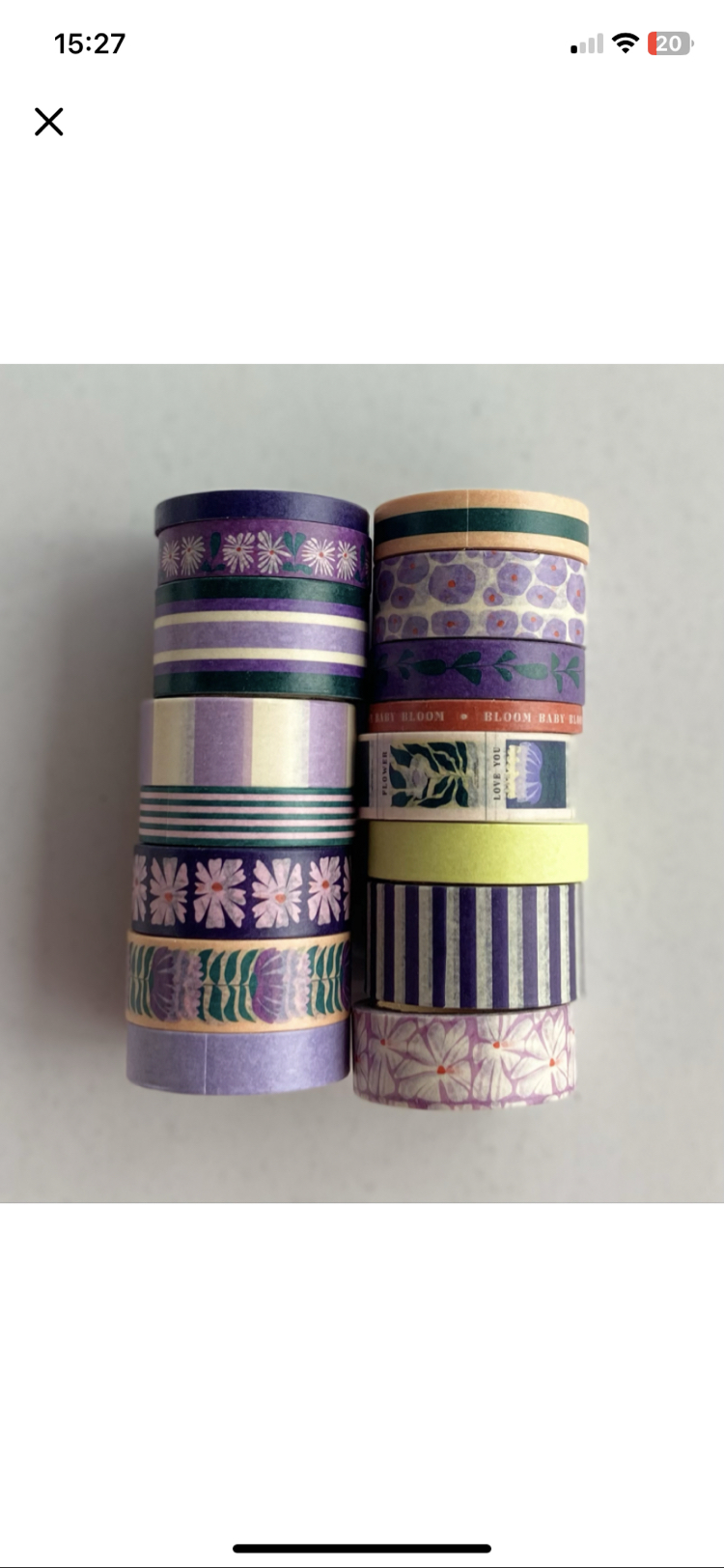 Washi tape seti kutu içinde 