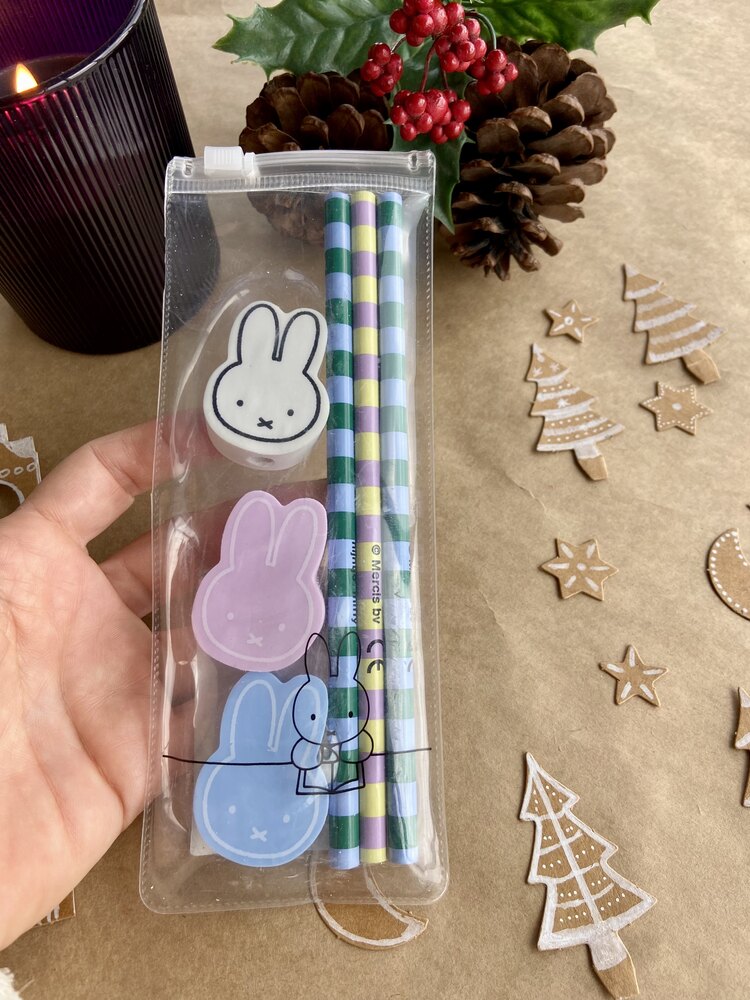 Miffy kalem silgi seti