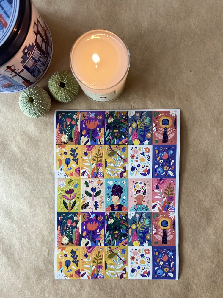 Renkli  cozy stickerlar Grup 1