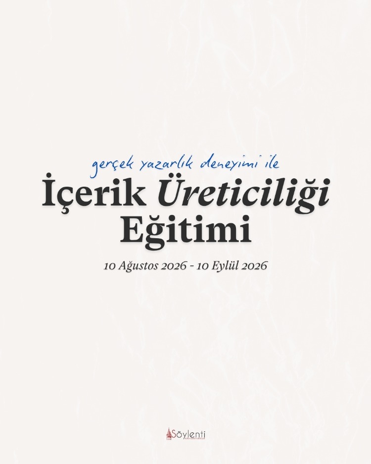 YENİ: İçerik Yazarlığı Eğitim Programı - 10 Ağustos 2026'da Başlıyor!