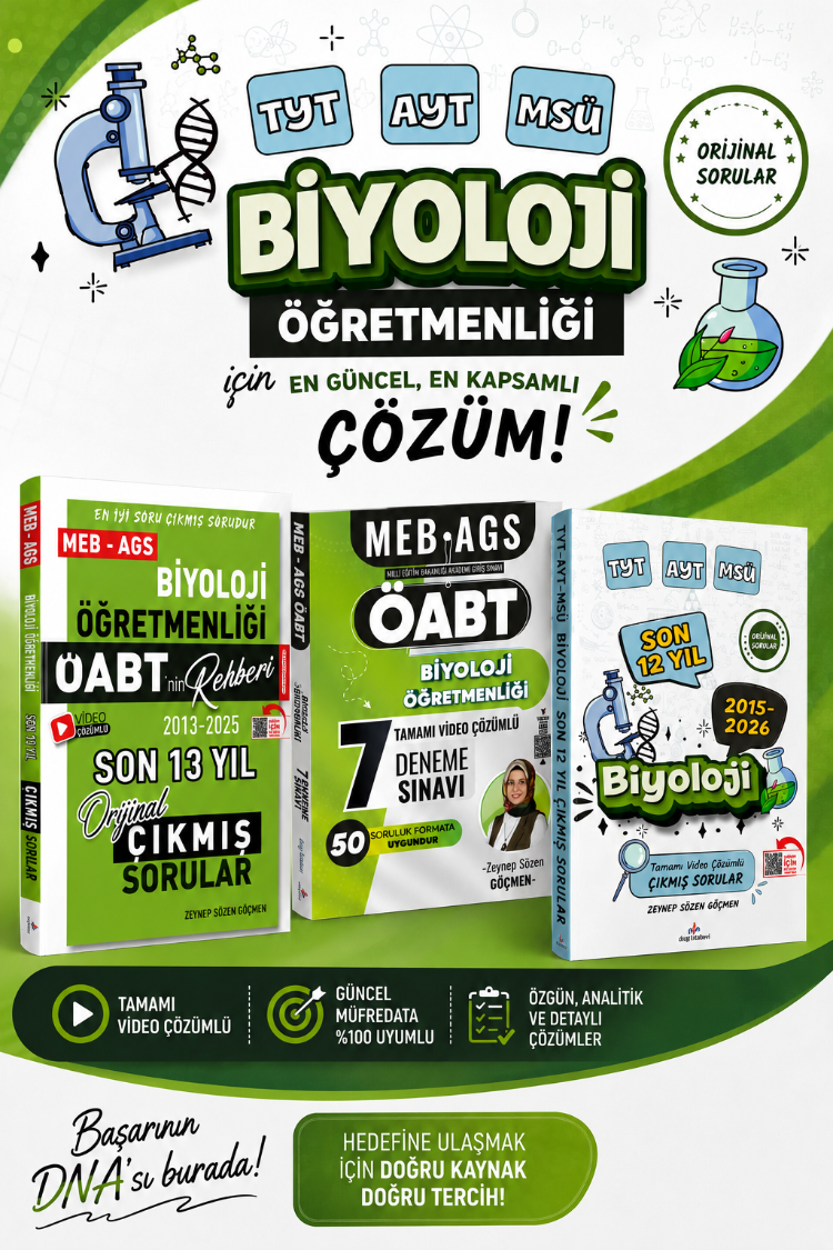 2027 Biyoloji ÖABT KİNGDOM PAKETİ