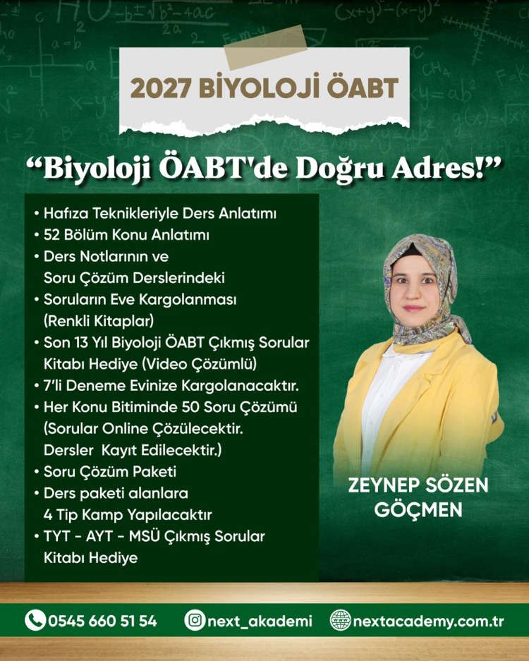 2027 Biyoloji ÖABT KİNGDOM PAKETİ
