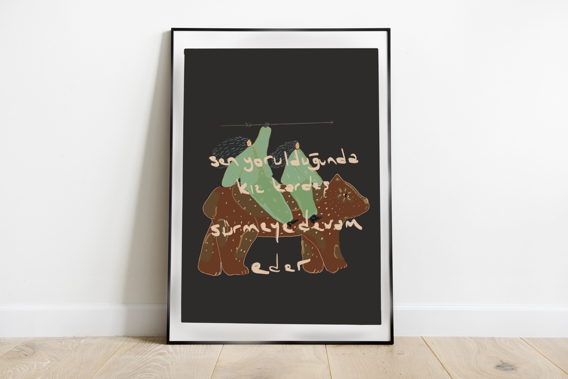 kız kardeş poster A3