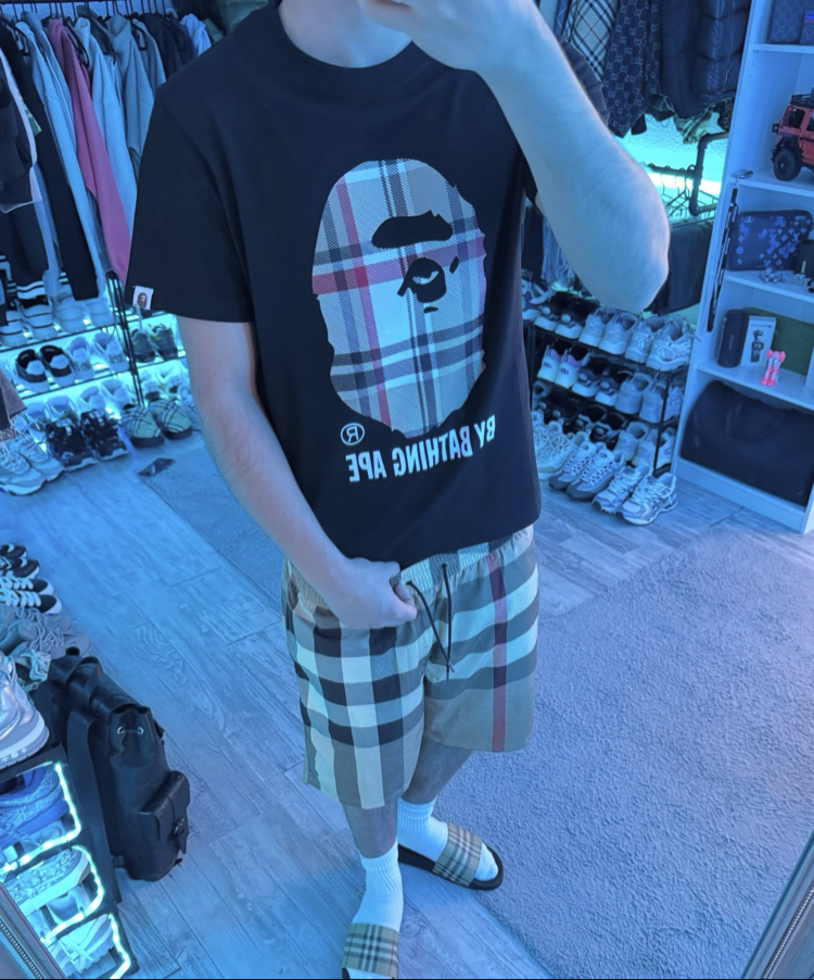 Bape Burberry Set 2’li