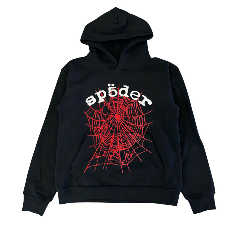 Sp5der Red White Hoodie