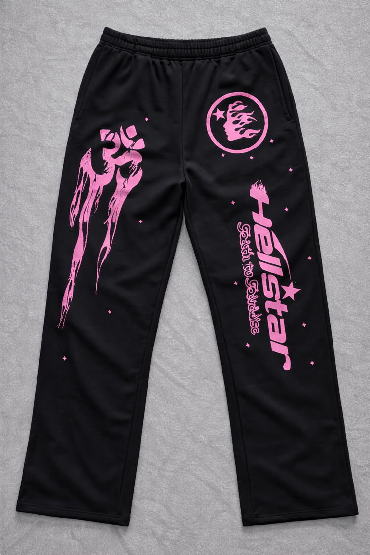 Hellstar Pink Flare Eşofman Altı