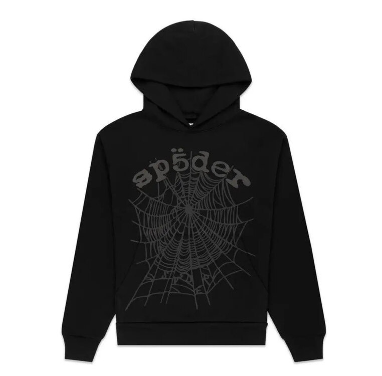 Sp5der Black Hoodie