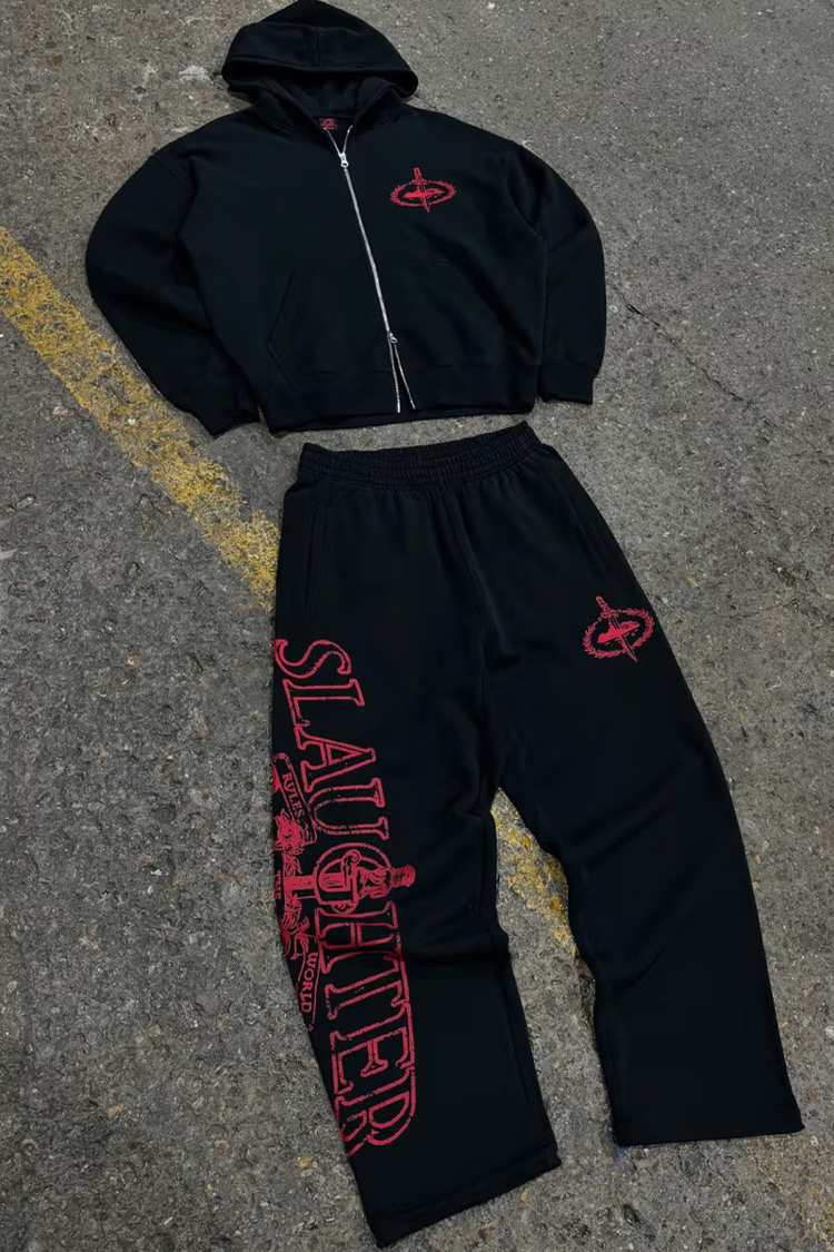 Corteiz Slaughter Gang Zip-Up Tracksuit