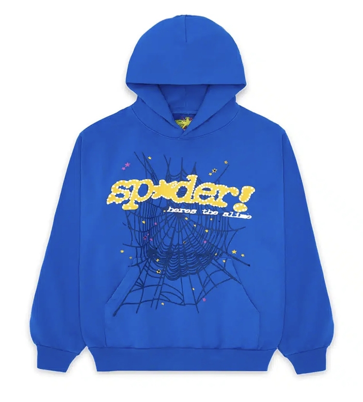 Sp5der Blue Hoodie