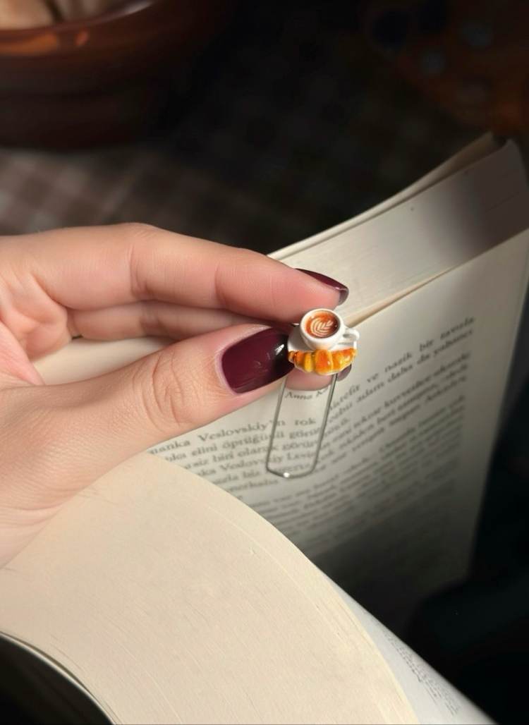 Latte Art Kitap Ayracı