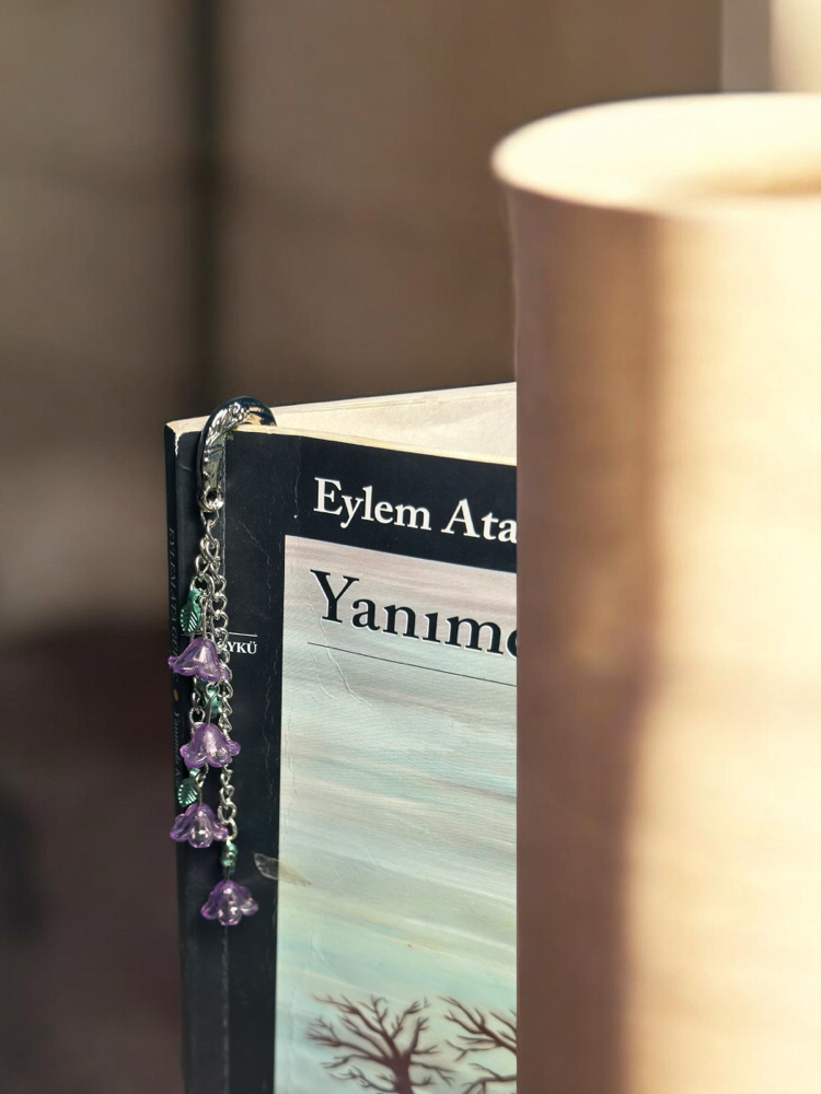 Unutma Beni Çiçeği Kitap Ayracı Mor