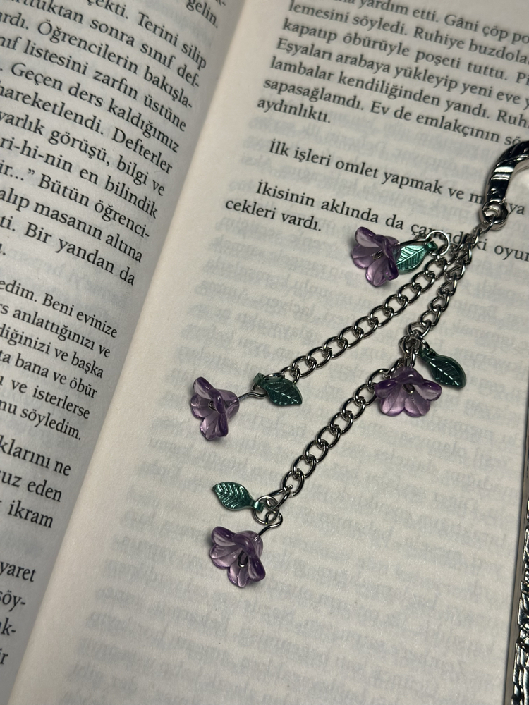 Unutma Beni Çiçeği Kitap Ayracı Mor