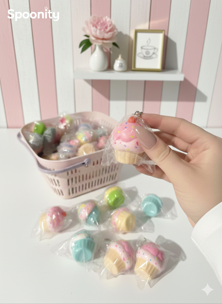 Cupcake Squishy Anahtarlık