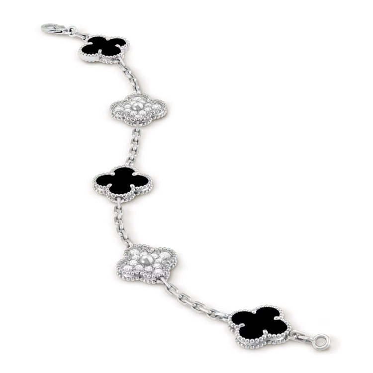 Van Cleef Arpels Bileklik Gold-Black And Silver