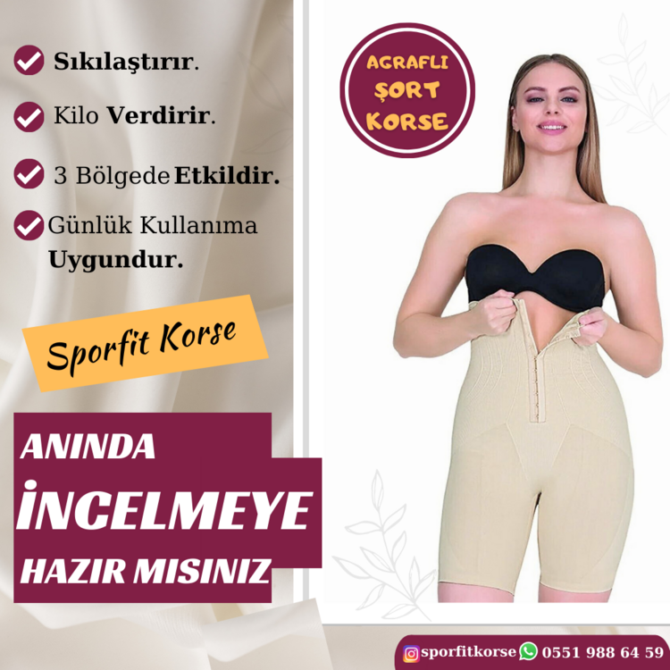 AGRAFLI ŞORT KORSE