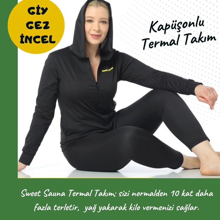 Uzun Kollu Kapüşonlu Termal Takım 