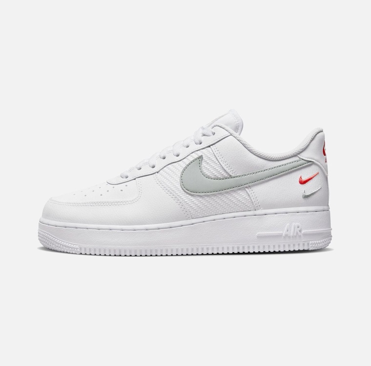 Nike Air Force 1 Low Swoosh - White/Grey/Red