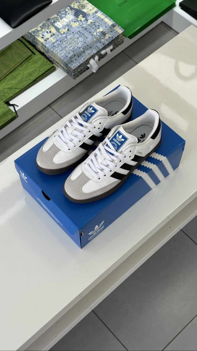 Adidas Samba OG White/Black ( Top Quality / Özel Seri ) Dar Kalıp 