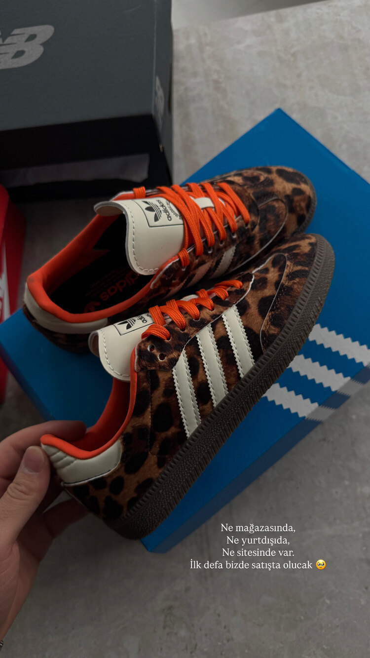 Adidas Samba OG Leopard Print (Dar Kalıp)