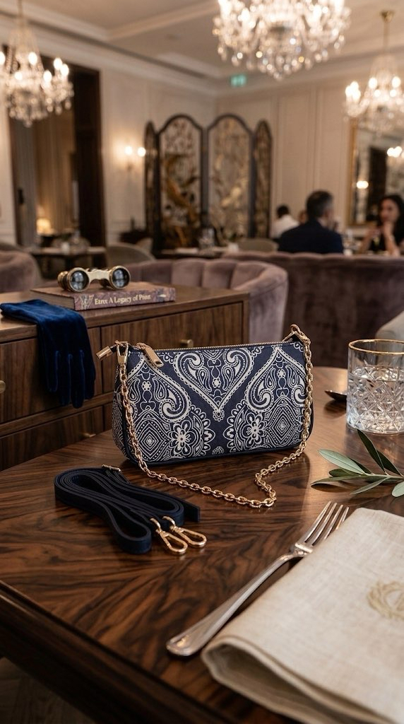 Etro Clutch Kadın Çanta/Bag - Lacivert 