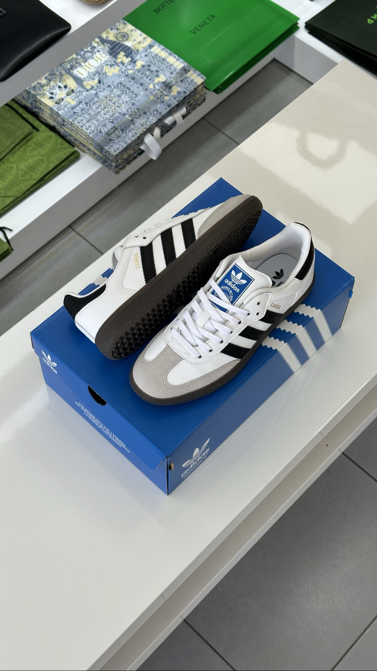 Adidas Samba OG White/Black ( Top Quality / Özel Seri ) Dar Kalıp 