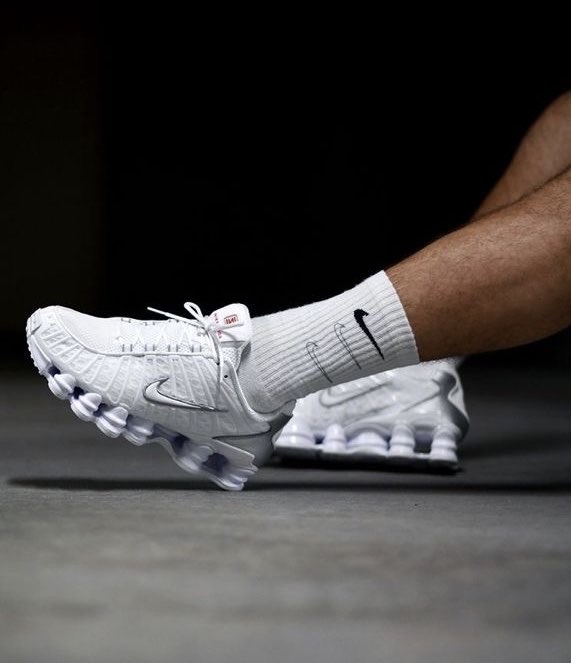 Shox TL White Metallic Silver