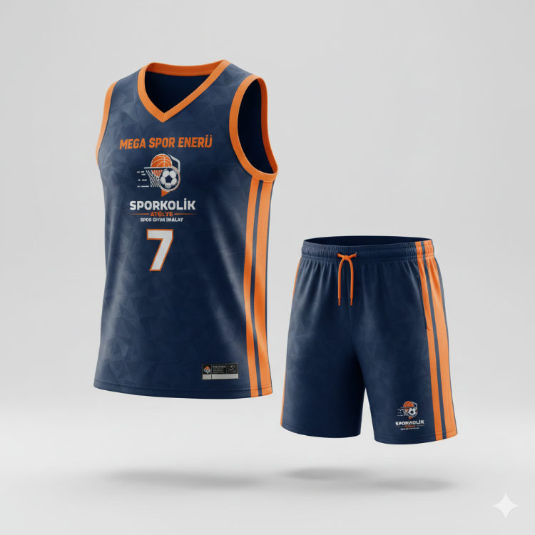 Sporkolik Atölye - Profesyonel Basketbol Forma Seti (Forma + Şort) (14ADET)