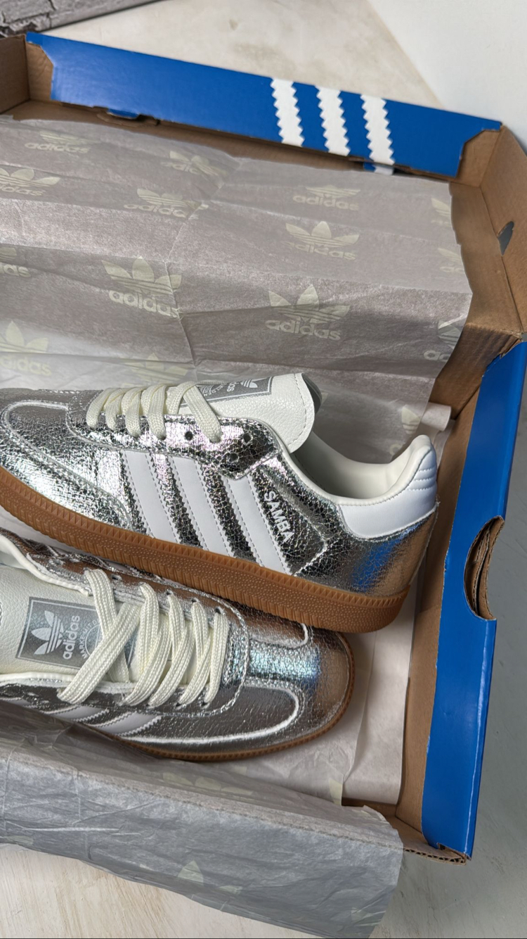 Adidas Samba OG metallic Silver!