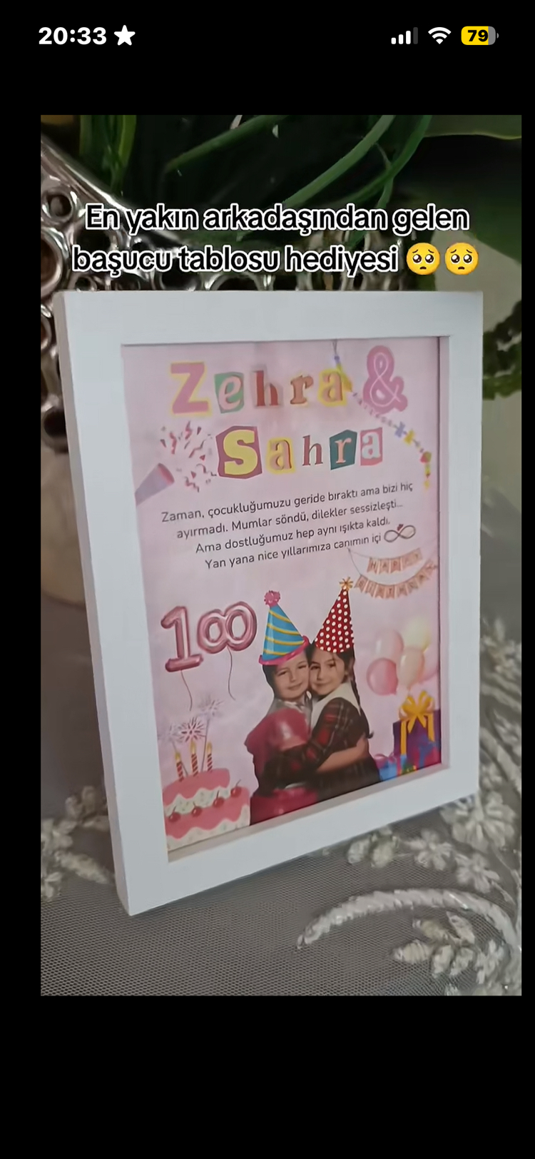 Doğum Günü Temalı Çerçeve