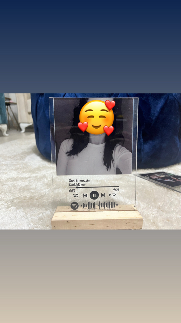 Kişiye özel spotify plak