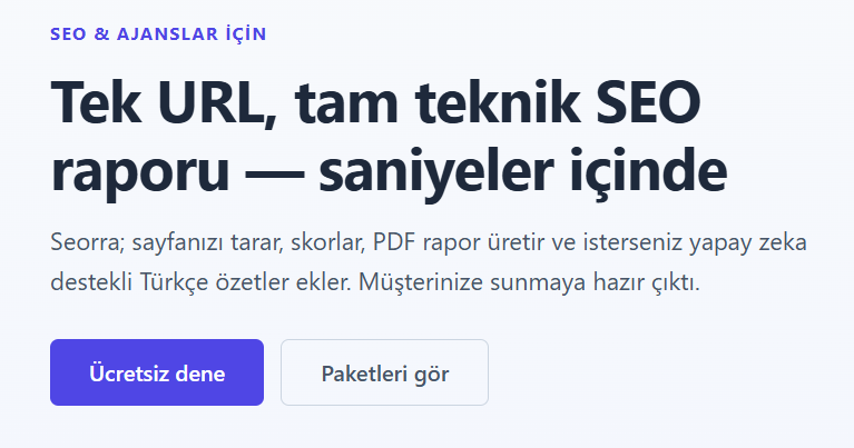 Seo Analiz Raporlama Hizmeti - Seorra - Premium Plan