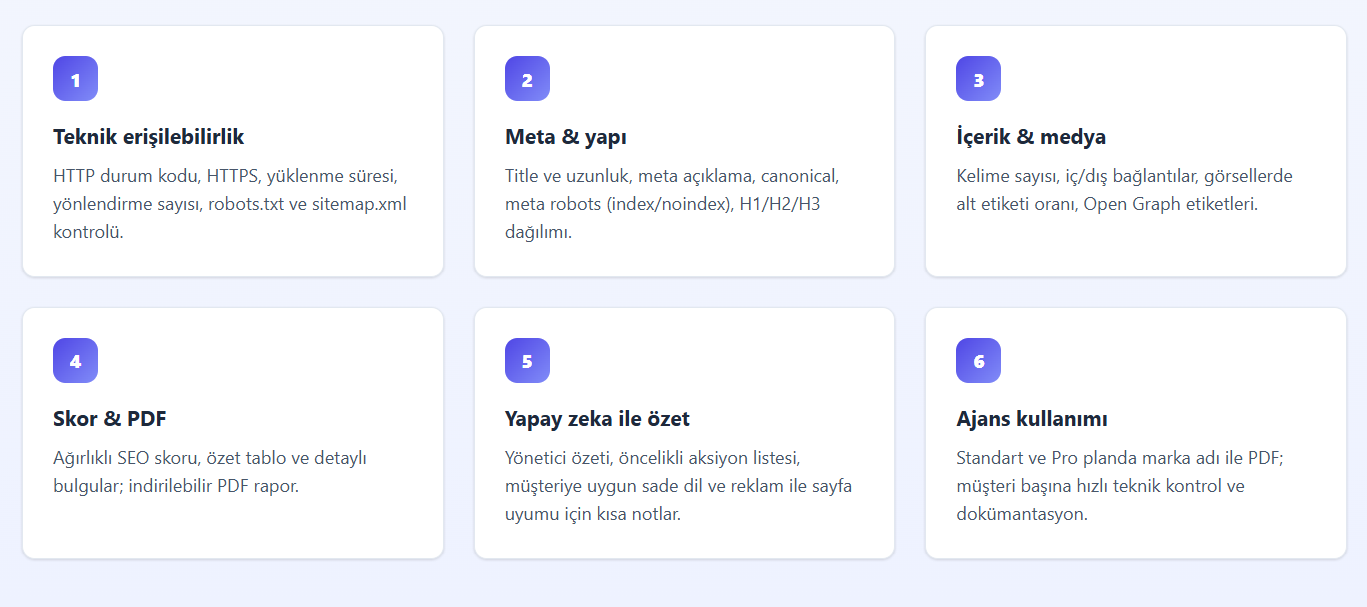 Seo Analiz Raporlama Hizmeti - Seorra - Premium Plan