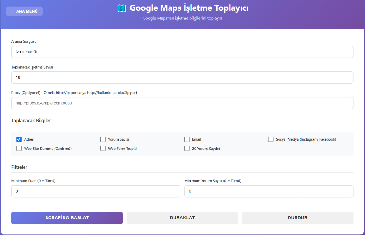 SRABOT Pro Sınırsız - 34 Farklı Tool - Maps Scraper ve Whatsapp Mesaj