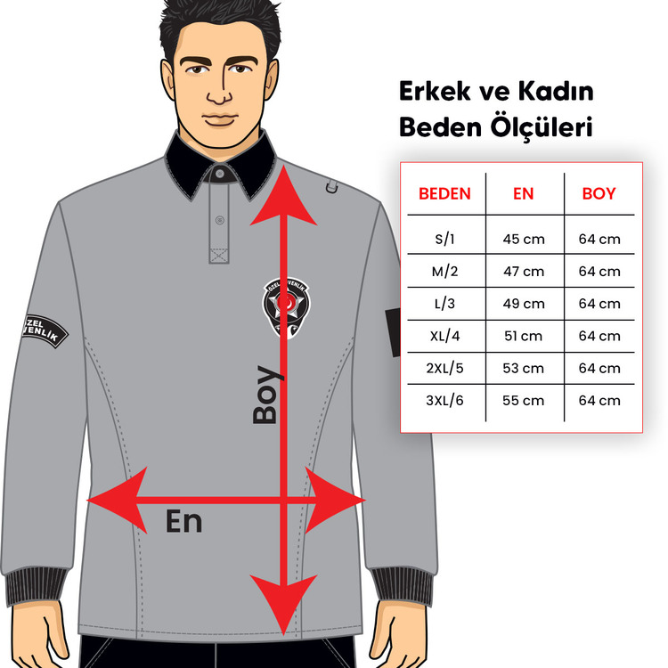 Özel Güvenlik Kışlık Sweatshirt
