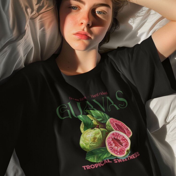 Guavas İncir Dijital Baskılı Unisex Tshirt, 1103
