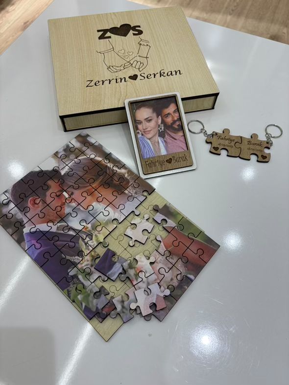 SEVGİLİLER GÜNÜ DİKDÖRTGEN PUZZLE SET