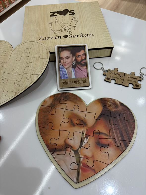 SEVGİLİLER GÜNÜ KALPLİ PUZZLE SET