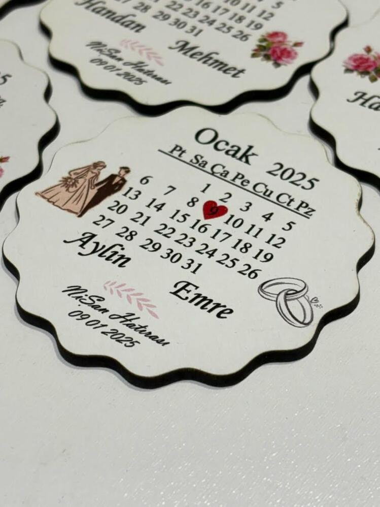NİŞAN NİKAH DÜĞÜN MAGNET(100 Adet)